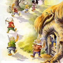 Схема вышивки «белоснежка»