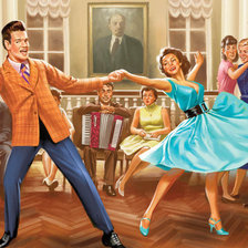 Схема вышивки «танцы»