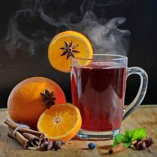 Схема вышивки «глинтвейн»