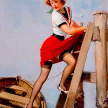 Схема вышивки «морячка»