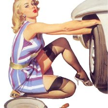 Схема вышивки «ретро»