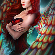 Схема вышивки «Радужные крылья»