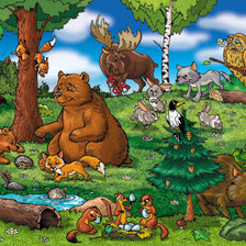 Схема вышивки «полянка в лесу))»