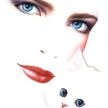 Схема вышивки «девушка»