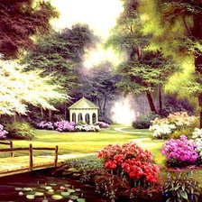 Схема вышивки «пейзаж»