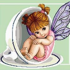 Схема вышивки «ангел»