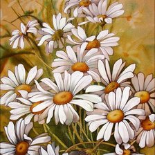 Схема вышивки «ромашки»