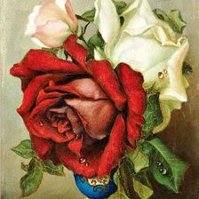 Схема вышивки «розы»