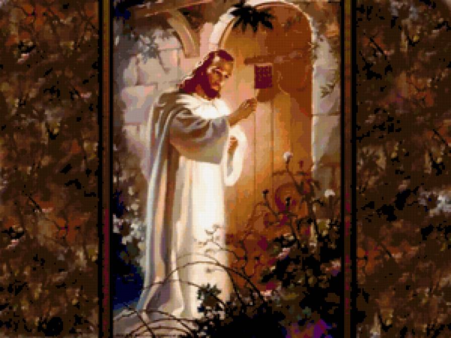 иисус стучится в дверь - люди, религия - предпросмотр