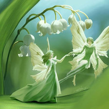 Схема вышивки «Ландыши»