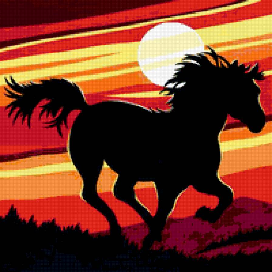 лошади - лошади, фауна, картина, природа, животные - предпросмотр