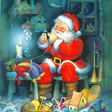 Схема вышивки «санта»