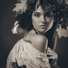 Схема вышивки «девушка»