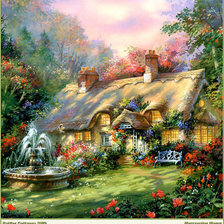 Схема вышивки «дом»