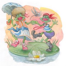 Схема вышивки «лягушки»