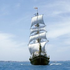 Схема вышивки «Парусник»