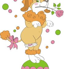 Схема вышивки «песик»