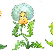 Схема вышивки «одуванчик»