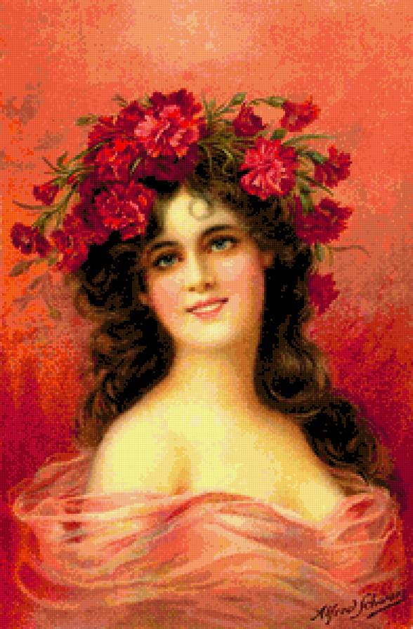 девушка в венке - люди - предпросмотр