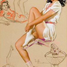 Схема вышивки «ретро»