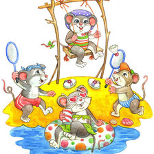 Схема вышивки «мышата»