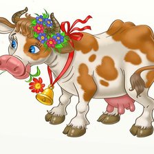 Схема вышивки «коровка»