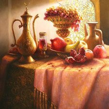 Схема вышивки «натюрморт с гранатом»