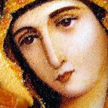 Схема вышивки «Лик Богоматери»