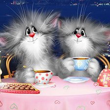 Схема вышивки «кот»