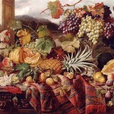 Схема вышивки «натюрморт экзотические фрукты»