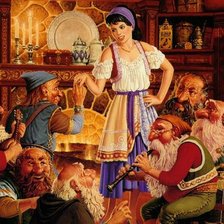 Схема вышивки «белоснежка»