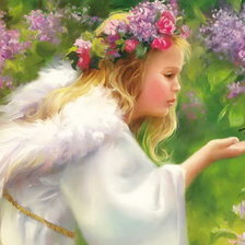 Схема вышивки «Маленький ангел.»