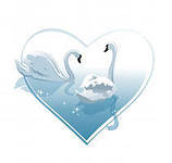 Схема вышивки «Лебеди»