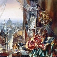 Схема вышивки «в окне»