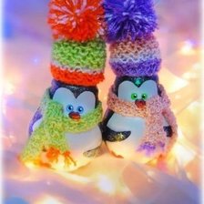 Схема вышивки «пингвинчики»