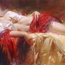 Схема вышивки «Спящая дева»