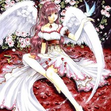 Схема вышивки «ангел»