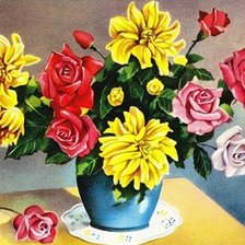 Схема вышивки «Розы»