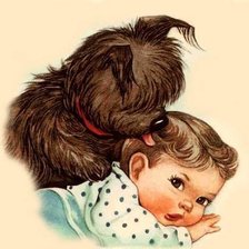 Схема вышивки «Лохматая нянька»