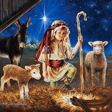 Схема вышивки «Рождественская ночь»