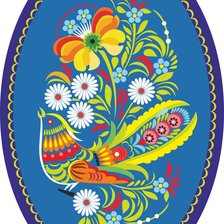 Схема вышивки «Росписное панно»