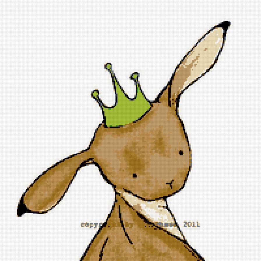 Зайка - заяц, корона - предпросмотр