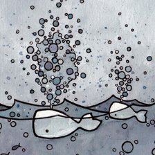 Схема вышивки «Киты»