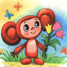 Схема вышивки «Чебурашка»