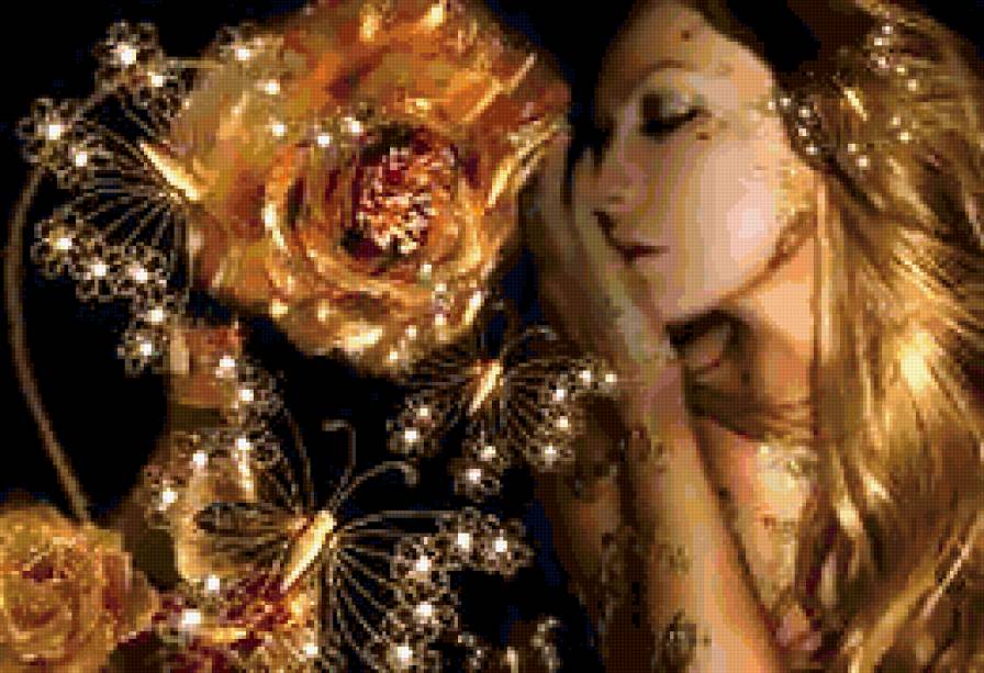 девушка - любовь, девушка, красота, одиночество, картина - предпросмотр