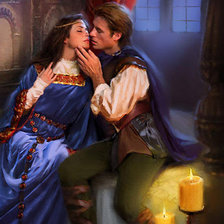 Схема вышивки «влюбленная пара»