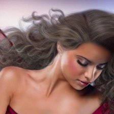 Схема вышивки «девушка»