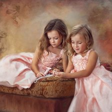 Схема вышивки «девочки»