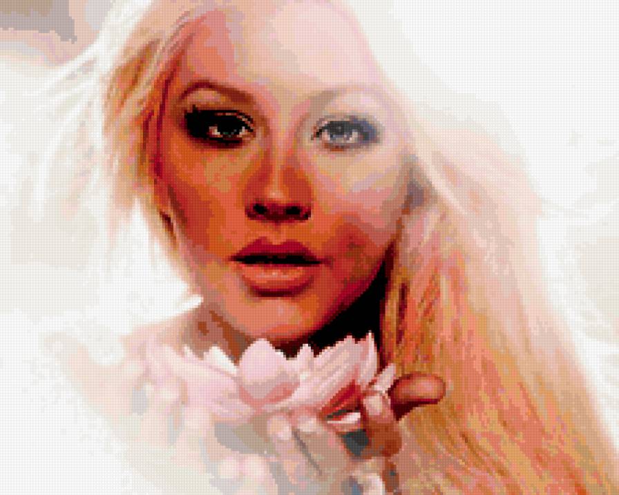 Кристина Агилера - блондинка, агилера, лотус - предпросмотр