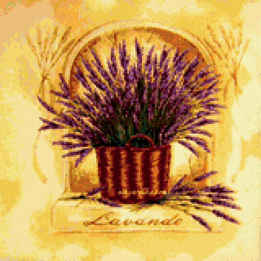 лаванда в горшке - прованс, лаванда, цветы в горшках, букет - предпросмотр